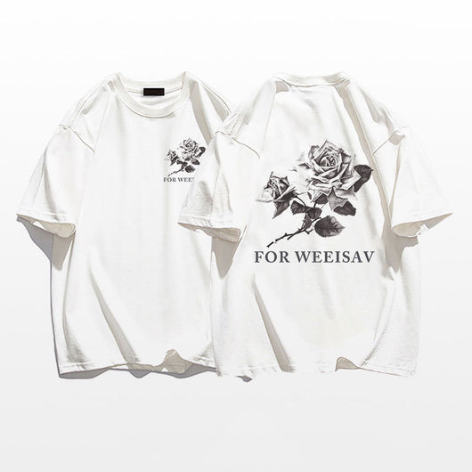Playera Estampada con Rosas para Hombre - Image 8