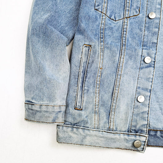 Chaqueta Denim Degradado para Hombre - Estilo Europeo Moderno - Image 4