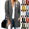 Abrigo Tejido Casual con Botones para Mujer - Otoño e Invierno