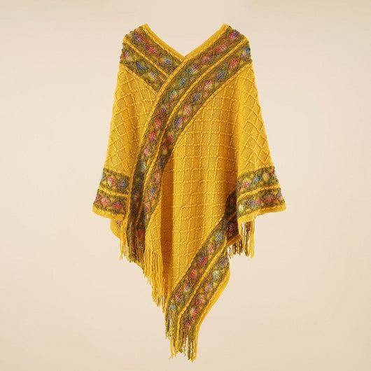 Chal Pullover Étnico con Diseño de Diamantes - Image 25