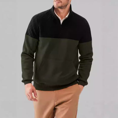 Sudadera con Capucha Color Block Casual para Hombre - Image 3