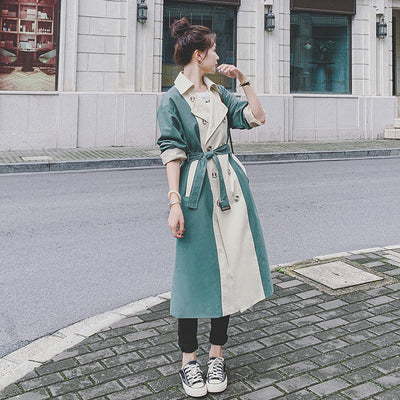 Abrigo Suelto Estilo Británico Midi Elegante - Image 12