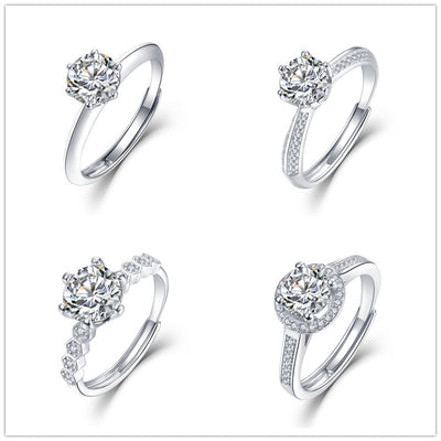Anillo de Plata 925 con Diamante D 1 Quilate - Diseño Solitario Clásico - Image 10