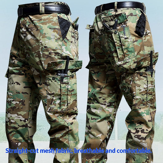 Pantalones Tácticos Multibolsillos Holgados de Trabajo Resistente - Image 2