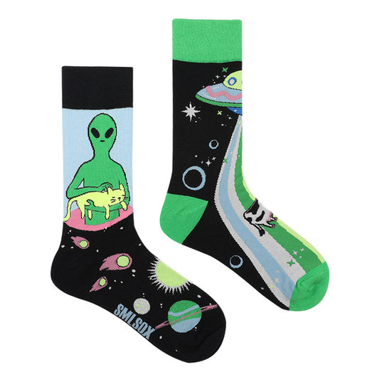 Calcetines Retro Asimétricos para Parejas - Algodón Cómodo Unisex - Image 32