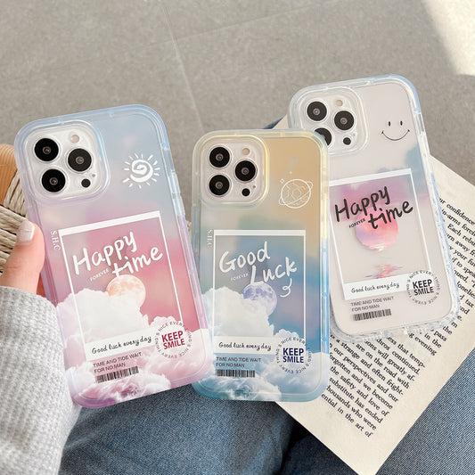 Funda Transparente Degradado Nube para iPhone 13, 12, 11, Pro y Pro Max - Image 2