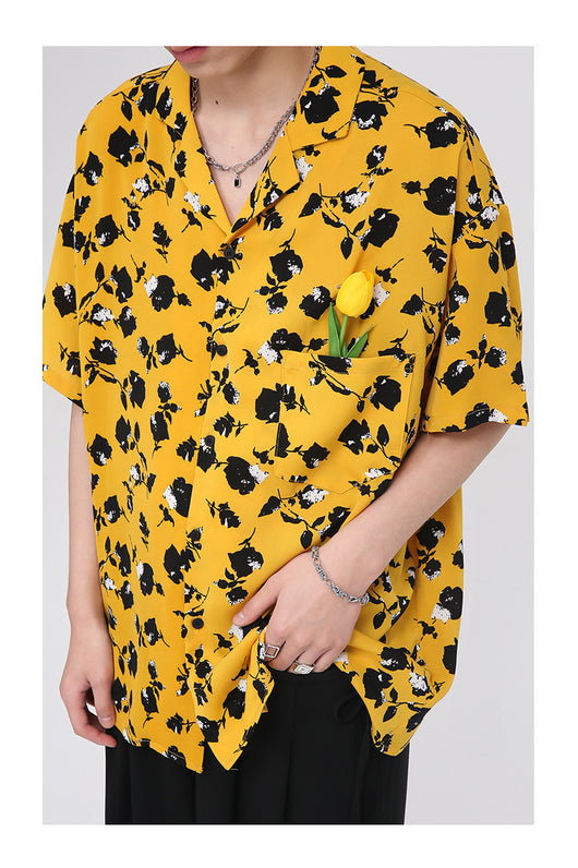 Camisa Estampada para Hombre con Bolsillos Tulipán - Image 10
