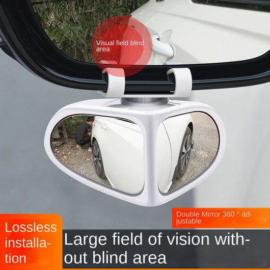 Espejo Auxiliar 360° para Auto - Visión Panorámica Doble Cara para Reversa y Puntos Ciegos - Image 3