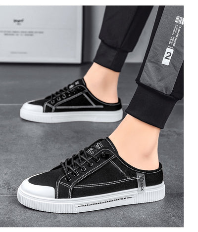 Tenis Casuales Versátiles para Hombre sin Talón de Lona - Image 13
