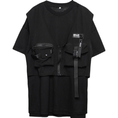 Camiseta Táctica de Dos Piezas Suelta para Hombre - Image 15