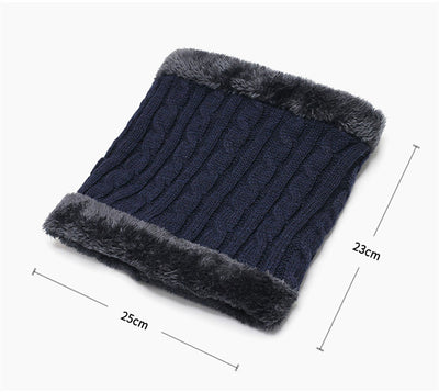 Bufanda Térmica Acolchada de Punto para Hombre - Image 5