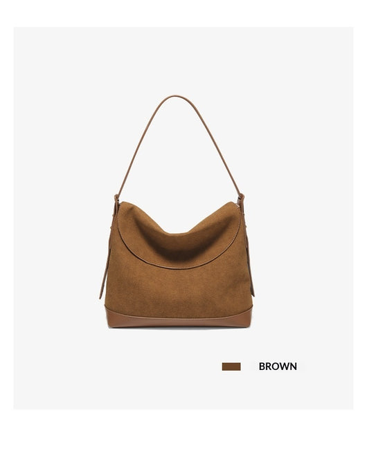 Bolso de Hombro Ante Sintético con Gran Capacidad y Correa Cruzada - Image 15