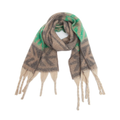 Pashmina de Otoño Invierno con Borlas - Tejido Grueso Europeo Estilo Moderno - Image 8