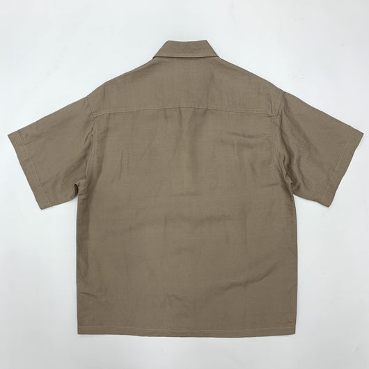 Camisa Retro Japonesa de Lino y Algodón de Manga Corta con Dobladillo Plano - Image 34