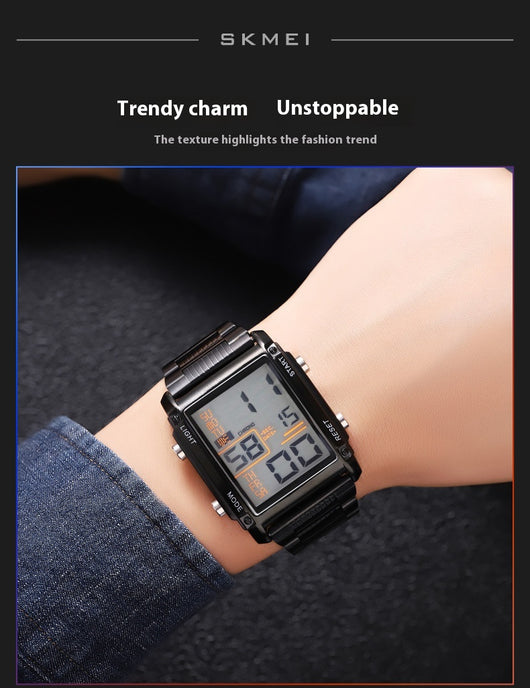 Reloj Deportivo Digital Cuadrado para Hombre con Pantalla de Fecha y Resistencia al Agua - Image 10
