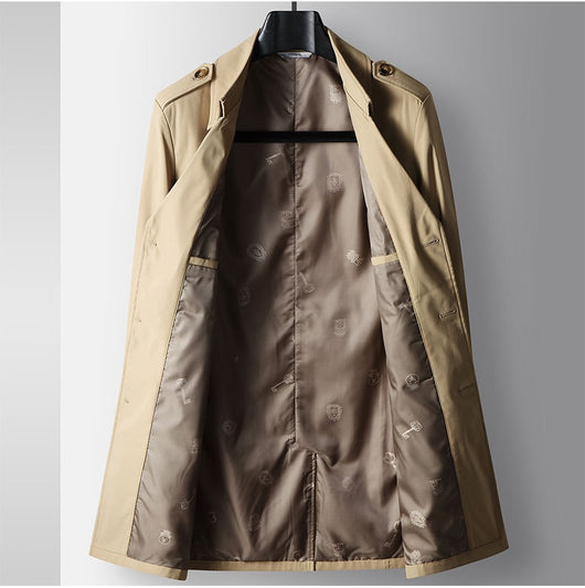 Gabardina de Negocios Juvenil Premium - Corte Clásico Solapa Italiana - Image 13