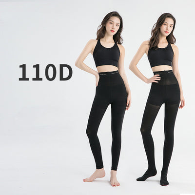 Pantimedias Reductoras 110D con Levantador de Glúteos y Control de Abdomen Negro - Image 2