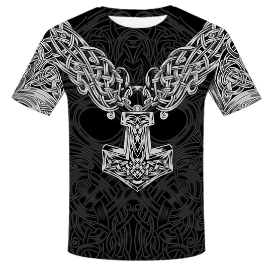 Playera Hombre Viking Tattoo - Diseño Moderno PLstar Cosmos