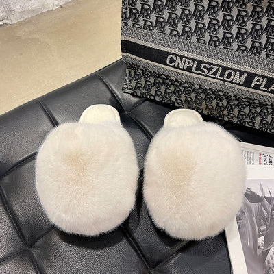 Pantuflas Planas para Mujer con Peluche en la Punta - Image 2