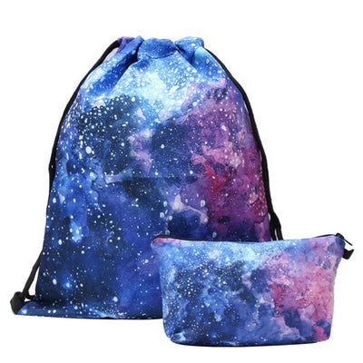 Conjunto de Mochilas Cordón con Bolsillos - Image 8