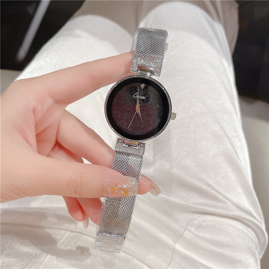 Reloj de Cuarzo Resistente al Agua con Malla Cielo Estrellado - Image 2