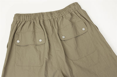 Pantalones Cargo Overol con Cordón Ajustable - Estilo Urbano Holgado para Hombre - Image 15