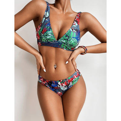 Traje de Baño Dividido con Estampado Sexy de Estilo Europeo y Americano - Image 11