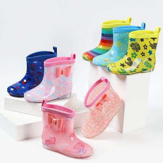 Botas Impermeables Infantiles con Suela Cristal Translúcida