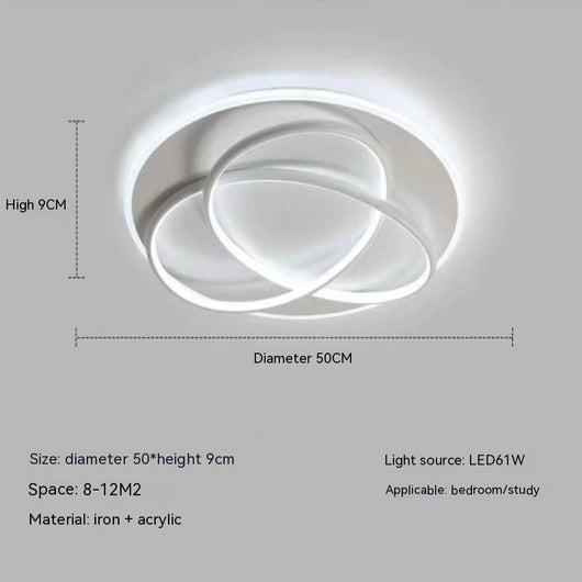 Lámpara de Techo LED Nórdica Moderna - Luz Cálida Lujo para Sala y Dormitorio - Image 7