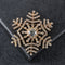 Broche Floral Copo de Nieve - Accesorio Clásico Elegante