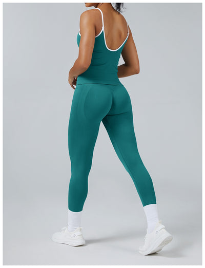 Chaleco Deportivo Mujer Espalda Descubierta Contraste de Colores - Image 16