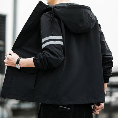 Chaqueta Reflectante de Moda Coreana para Hombre - Image 5