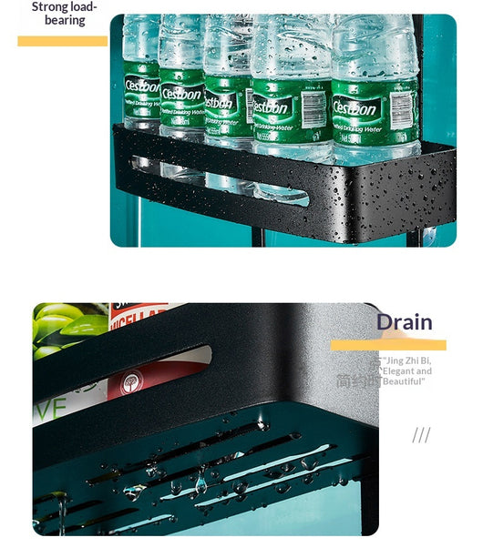 Repisa de Aluminio sin Perforación para Baño - Organizador de Almacenamiento Colgante - Image 22
