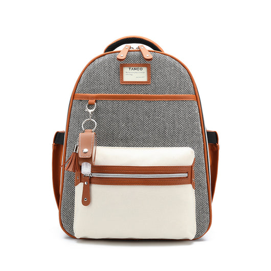 Bolsa de Lona para Mamá con Detalles en Cuero - Image 6
