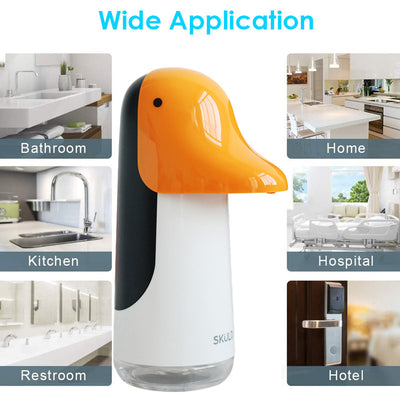 Dispensador Automático de Jabón Espuma Infantil con Sensor - Pingüino Cartoon Recargable USB - Image 14