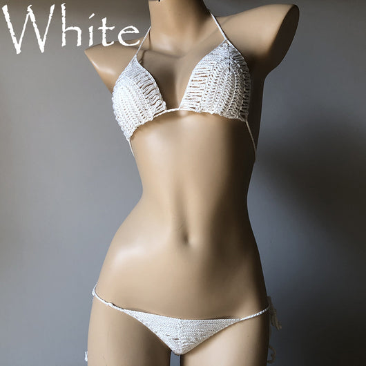 Bikini Tejido a Mano con Diseño Calado para Mujer - Image 18