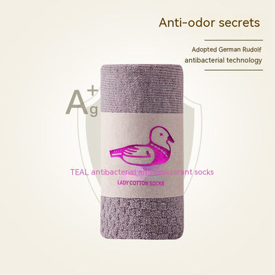 Calcetines Antibacterianos de Algodón Puro para Mujer - Caña Media sin Costuras - Image 12
