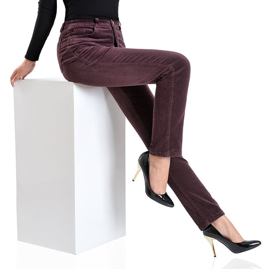 Pantalones de Pana Rectos Elásticos - Comodidad Casual en Algodón - Image 18