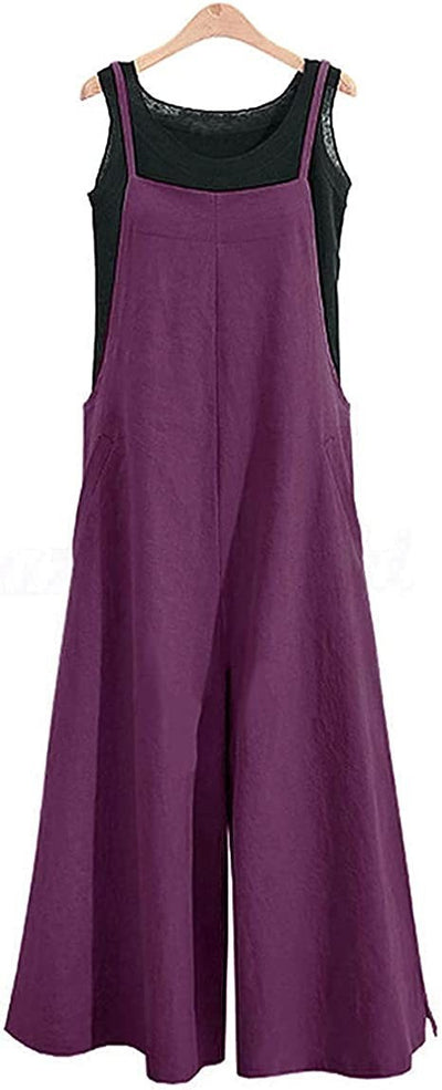 Pantalón Ancho Suelto Tipo Jumpsuit Casual - Image 11