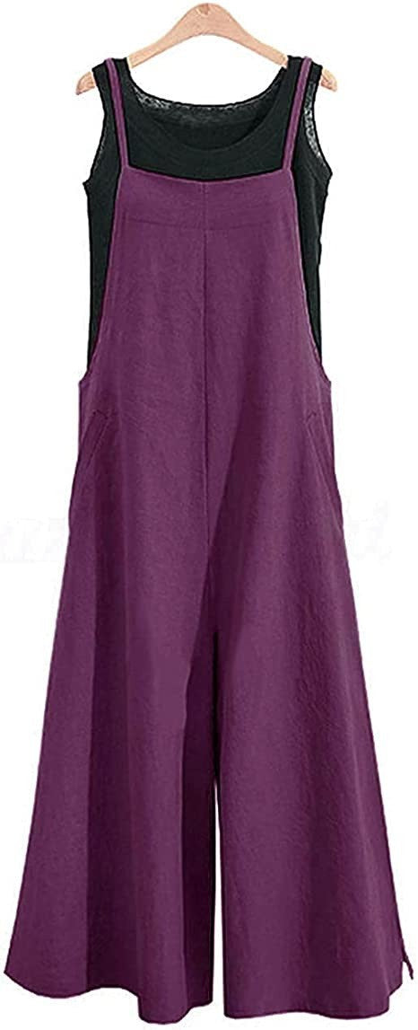 Pantalón Ancho Suelto Tipo Jumpsuit Casual - Image 11