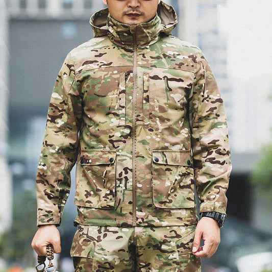 Chaqueta Táctica Camuflaje para Hombre - Estilo Outdoor Versátil