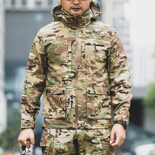 Chaqueta Táctica Camuflaje para Hombre - Estilo Outdoor Versátil