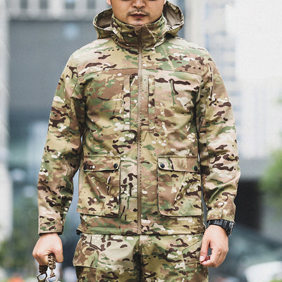 Chaqueta Táctica Camuflaje para Hombre - Estilo Outdoor Versátil