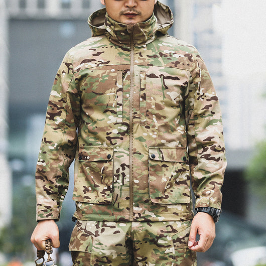 Chaqueta Táctica Camuflaje para Hombre - Estilo Outdoor Versátil