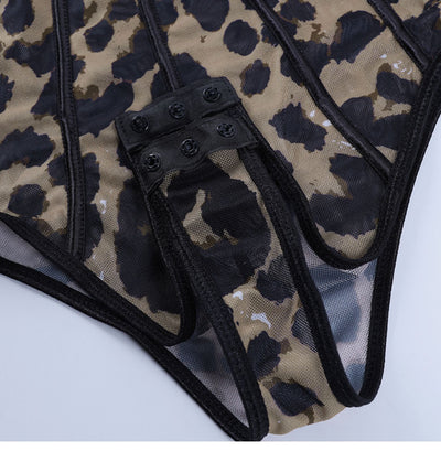 Blusa Estampado Leopardo Vintage de Una Pieza - Image 25