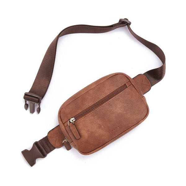 Bolsa de Cintura en Cuero PU con Correa Ajustable
