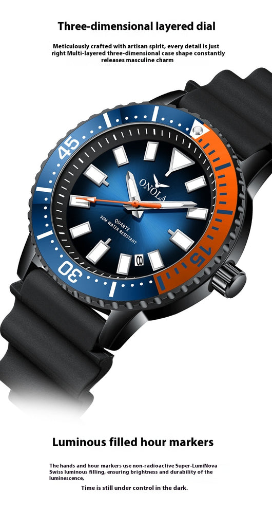 Reloj de Hombre Casual Profesional Resistente al Agua con Movimiento de Cuarzo - Image 12