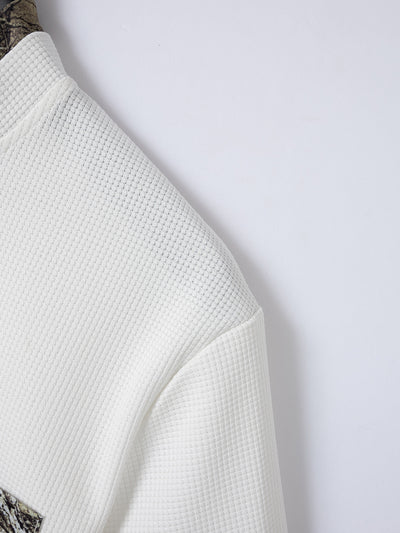 Polo Ejecutivo Textura Waffle con Cierre y Cuello Clásico - Image 35