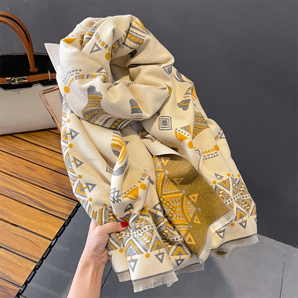 Bufanda de Cachemira Sintética para Mujer - Abrigo Versátil y Elegante