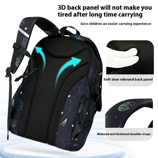 Mochila Escolar Cielo Estrellado - Diseño Moderno para Primaria y Secundaria - Image 4
